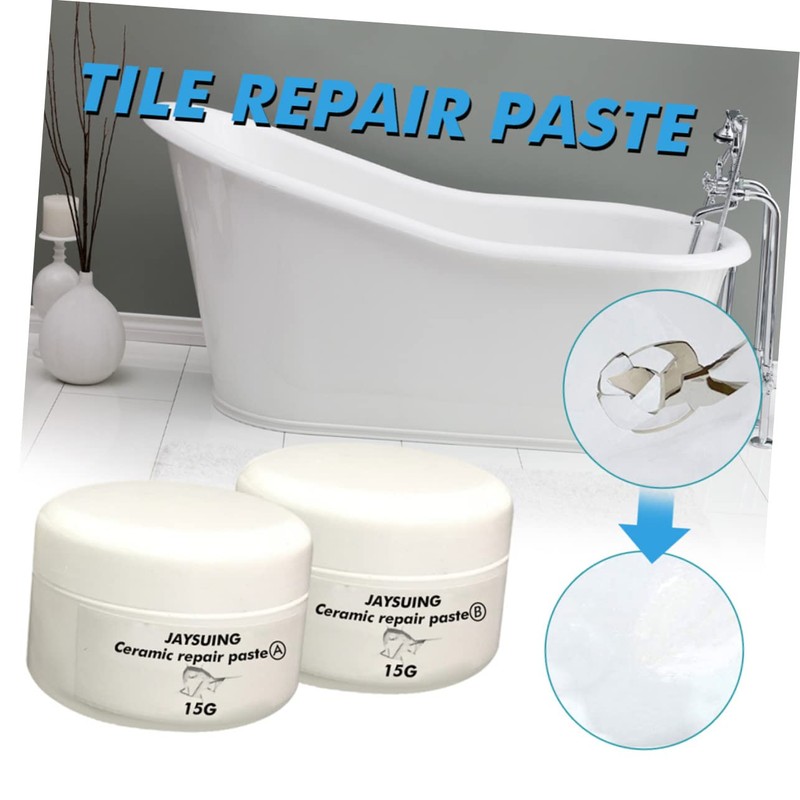DOITOOL Fast-Drying Ceramic Repair Paste Kit for Tile Repair Fix