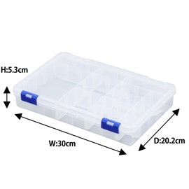 JEJ Astage PS-300F Parts Stocker, 300 Deep Type, Includes 10 Partition Boards, Width 11.8 x Depth 7.9 x Height 2.1 inches (30 x 20.2 x 5.3 cm), Tool, Parts Case, Small Items, Storage, Fishing Tool,