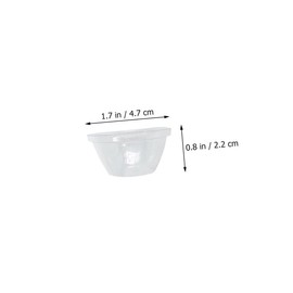 Mipcase 150Pcs Transparent Plant Grow Domes Humidity Dome for Hydroponic Growing Freeze Protection Lightweight Nursery Cover for Home Gardening and Plants