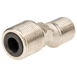 tecuro S-Connector (Sound-Reduced) for Wall Fittings 3/4 x 1/2 Inch, Nickel-Plated Brass