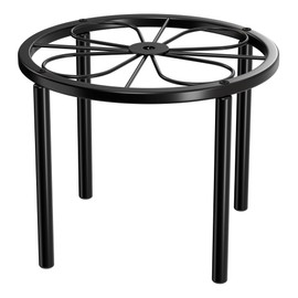 Chinpakden Plant Stand Plant Holder - 7.9 x 7.9 x 5.9 inches Plant Riser for Garden Courtyard, Heavy Duty Flower Stand for Multiple Plant Indoor or Outdoor, Black.