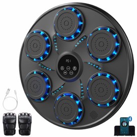 Music Boxing Machine, Family Fitness Training with Punch Sound & Beat Sync, Bluetooth Wall-Mounted Smart Beat Punch Musical Boxing, Stress Relief Home Gym Equipment for All Ages, 9 Modes & 9 Speeds