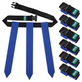 Hilhook Flag Football Belts, 7 Players Adjustable Flag Football Flags Sets for Youth, Kids and Adults Sport Team Building and Competition Training (Blue)