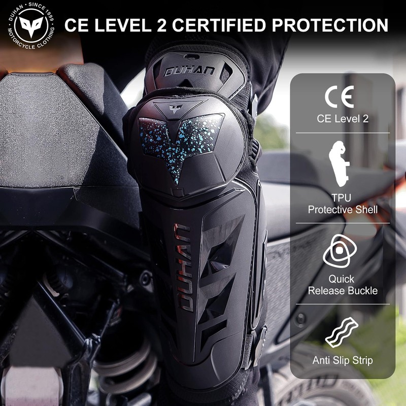 DUHAN Motorcycle Knee Shin Guards for Men & Women -