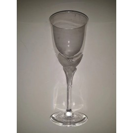 Cristal de Sevres Crystal Wine Glass Goblet Hanae Mori Madame Butterfly Cristal de Sevres France