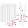 100 - Pack White Church Service Candles with 3 -