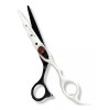 Jaguar Tijera Profesional De Corte Blanco Y Negro 6pLG