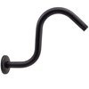 Westbrass 1/2" IPS x 8" S-Shaped Shower Arm and Flange,