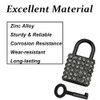 2-Pack Bling Square Padlock Mini Square Lock Decorative Padlock Luggage