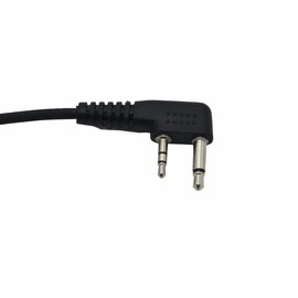 GoodQbuy 2 Pin PTT Mic Covert Acoustic Tube Earpiece Headset is Compatible with Icom Radio IC-F24S IC-F31 IC-F3 IC-F3S IC-F4 (Pack of 5)