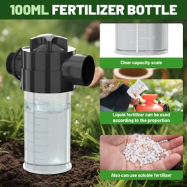 Deep Root Watering Tool, 32 Inch Stainless Steel Tree Watering Spike Tool, Root Feeder with Fertilizer Bottle for Trees Irrigation System for Outdoor Garden Plant Shrubs with Brass Valve T-Handle