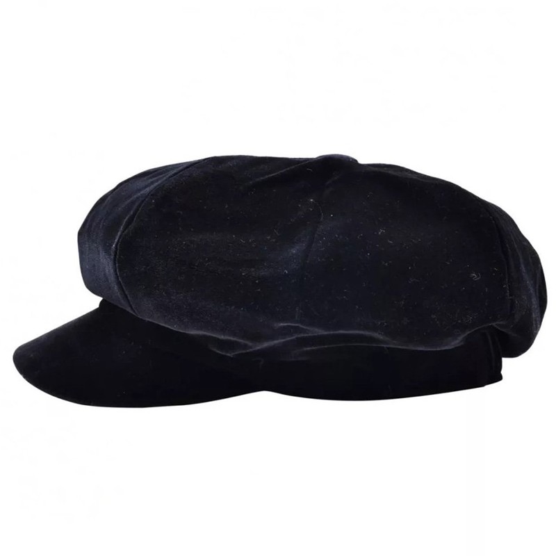 Express Hats Ladies Classic Velvet Bakerboy 8 Panel Cap, 3