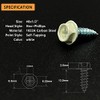 #8 x 1/2" Self-Tapping Gutter Screws White Painted Hex Head