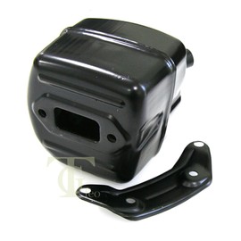 JRL Muffler Exhaust Silencer with Gasket Bracket Fit for Husqvarna 385 390 372 371 365 362 XP Chainsaw