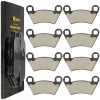 Caltric Front and Rear Brake Pads for Polaris Ranger 500