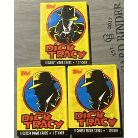 1990 Topps Dick Tracy ONE Sealed Wax Pack 8 Movie Cards & 1 Sticker