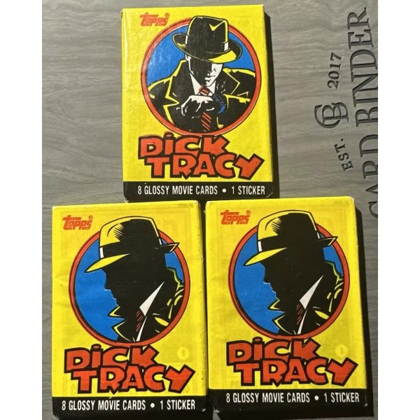1990 Topps Dick Tracy ONE Sealed Wax Pack 8 Movie