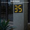 Solar LED House Number Light Garden Solar Powered Address Sign