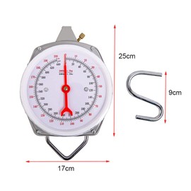 Spring Hanging Dial Scale,440lbs Industrial Hanging Scale,Spring Mechanical Hanging Scale for Kitchen Fishing,Mechanical Luggage Scale