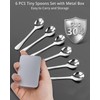 6PCS Tiny Spoons - Mini Stainless Steel Spoons 2.9 inch