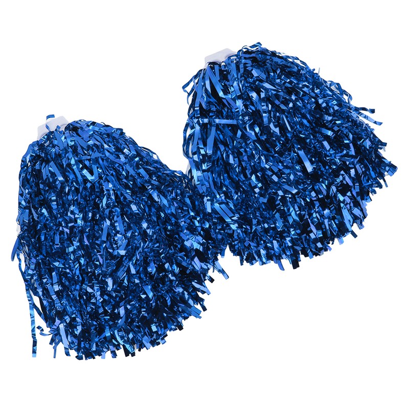 2PCS Cheerleading Pom Poms with Hard Handle Handheld Party Shakers