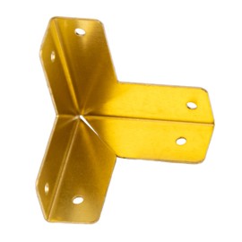 Solid Brass Decorative Corner Protector | Set of 4 | Furniture Corner Guard Hardware for Jewelry Box, Case | CK4-B