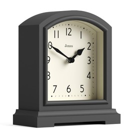 JONES CLOCKS® Tavern Coat Clock - Traditional/Classic Design - Bedroom Clock - Living Room Clock - Office Clock - Mantel Clock - Desk Clock - Shelf Clock - Small Clock (Green)