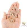 UCLEVER 20 Pcs Mini Hair Clips with Rhinestone, Small Butterfly