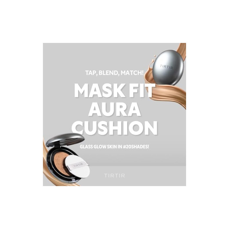 Tirtir Mask Fit Aura Silver Cushion Foundation Semi Glow Finish