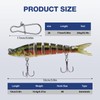Goture 3 Pcs Bass Fishing Lures with 20 Pcs Snaps,