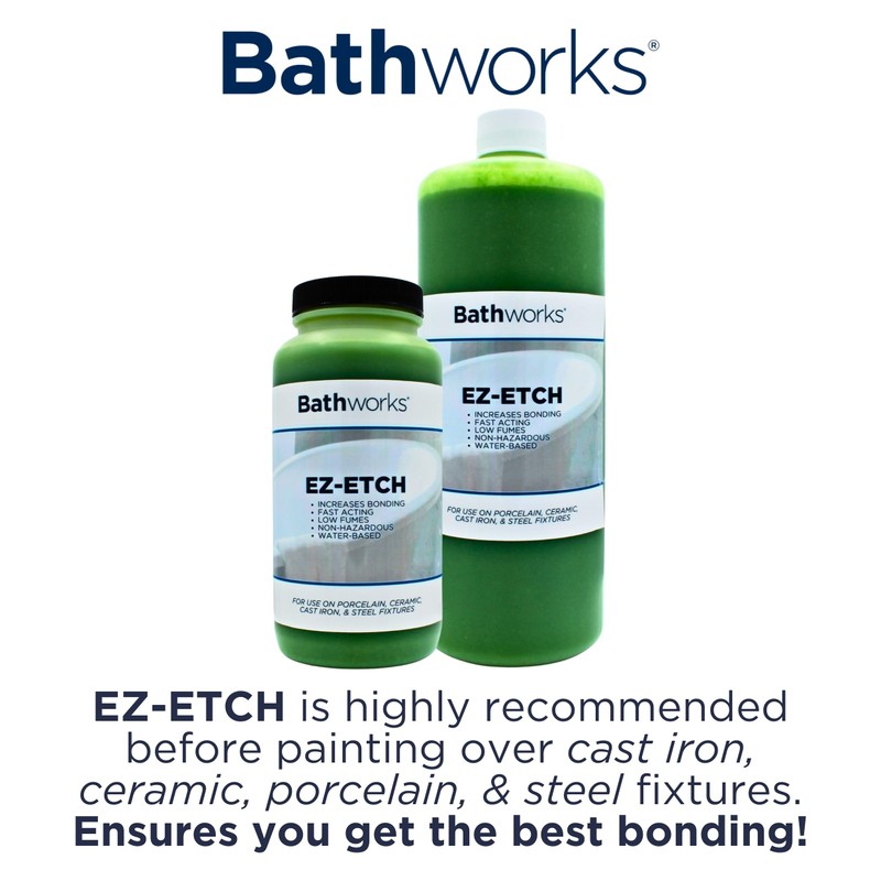 Bathworks Essentials Roll-On Refinishing Kit with EZ-Etch - 22 fl