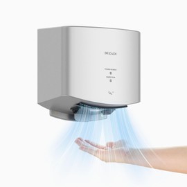BEZADI High-Speed Hand Dryer Automatic Hot & Cold Airflow,1250W 110V Wall Mounted Hand Dryer for Home Bathroom, Compact Commercial Hand Dryer Silver
