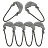 MAXPEDITION Positive Grip Zipper Pulls (Large, Gray) Pack of 6,