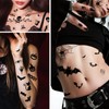 Halloween Tattoo Face, Face Tattoo, Carnival, 8 Sheets, Large Size,