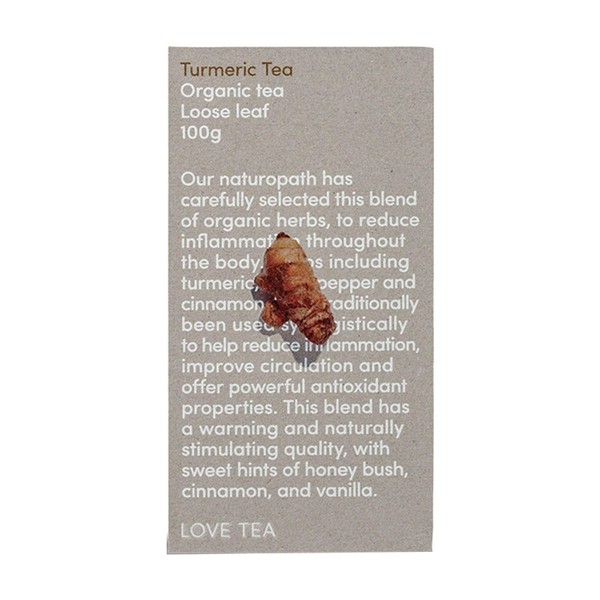 Love Tea Turmeric Organic Tea - 100gm