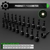 20-Piece Magnetic Nut Driver Set, Metric & SAE 1/4" Hex