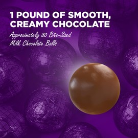 The Madelaine Chocolate Company Solid Premium Milk Chocolate World Globe Balls - 1 Lb Bag Individually Wrapped Foil Map of the World – Ideal for Earth Day, Memorial Day & World-Themed Parties
