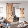 EaseLife 5.5 FT Sliding Barn Door Track and Handle Hardware
