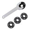 Totowood 7PCS Grinder Flange Angle Wrench Spanner Metal Lock Nut，1PCS