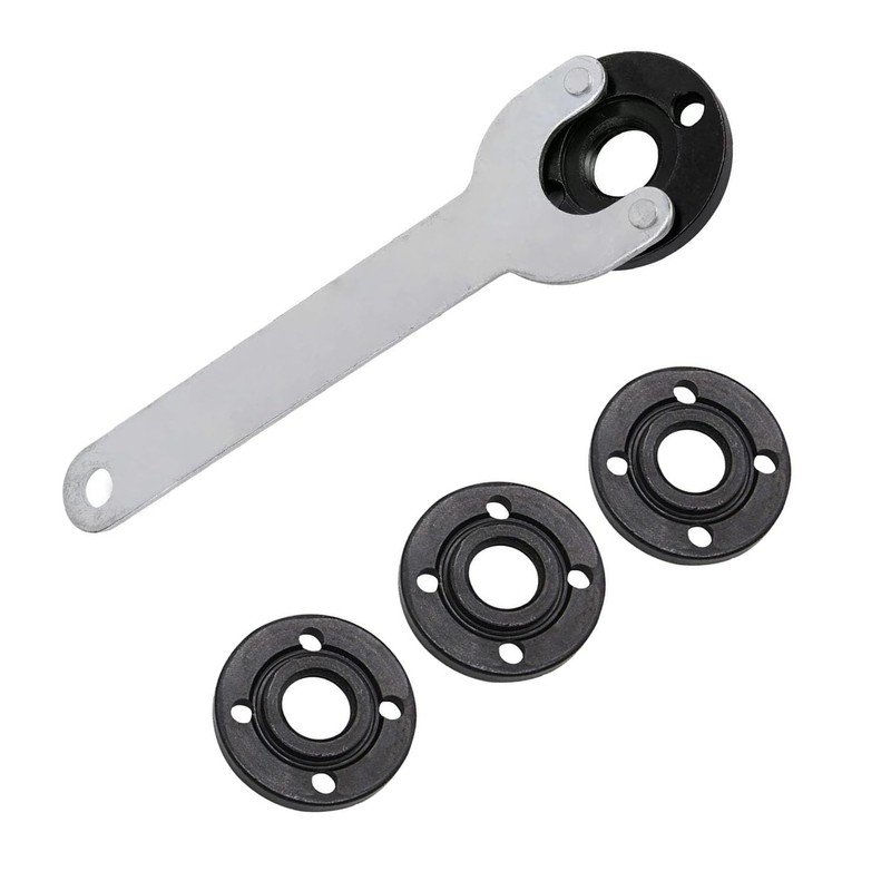 Totowood 7PCS Grinder Flange Angle Wrench Spanner Metal Lock Nut，1PCS