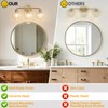 Watyo Bathroom Light Fixtures Gold Vanity Light 3 Light Wall