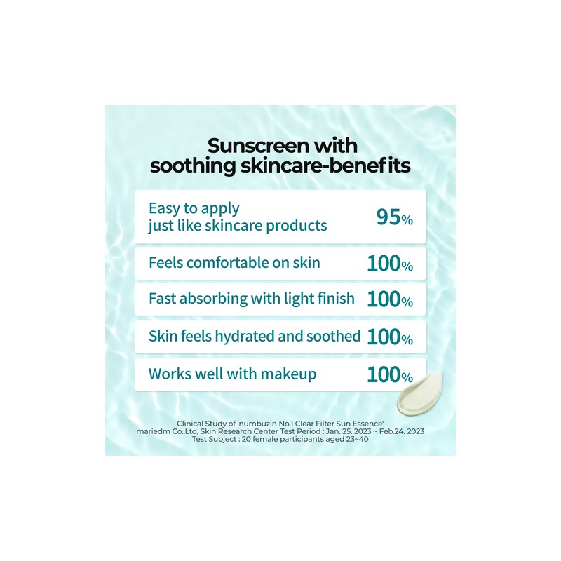 Numbuzin [Numbuzin]No.1 Clear Filter Sun Essence SPF50+ PA++++