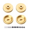 Hobbypark Brass Wheel Weights Hex Adapter 4mm w/Locknuts for AXIAL