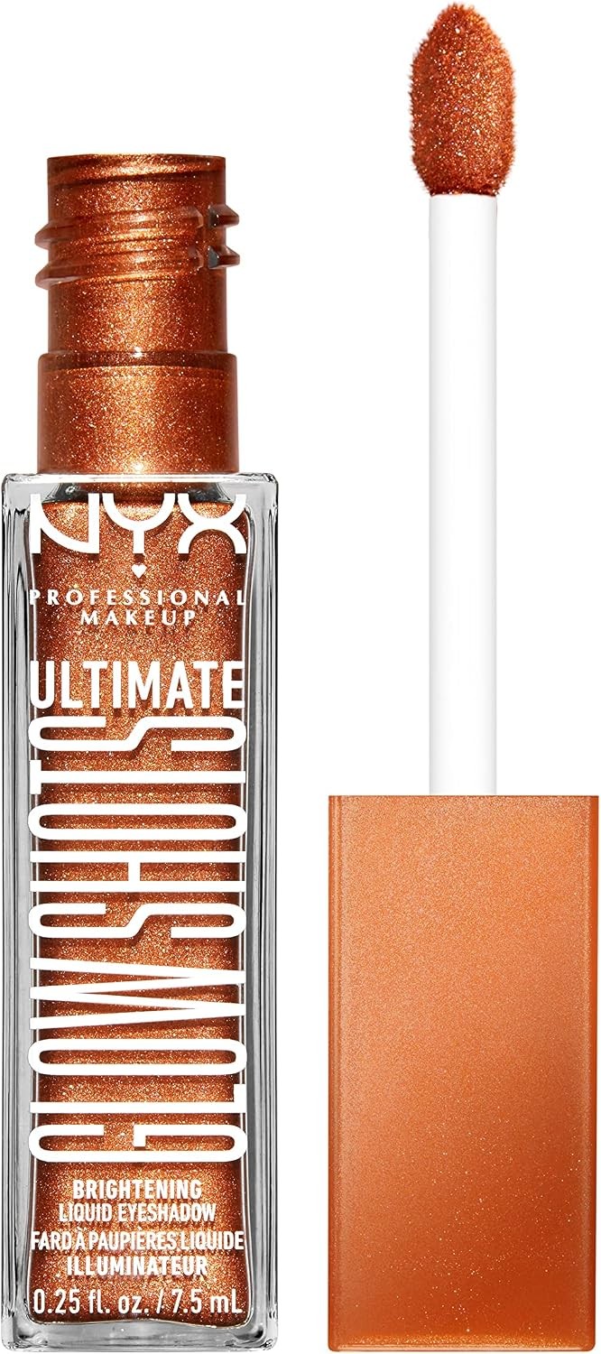 NYX Professional Makeup, Glow Shots, Sombra de ojos liquida, Grapefruit Glow