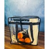 Vinylpac Clear Stadium Approved Bags 12x6x12 Transparent Tote, Zipper and