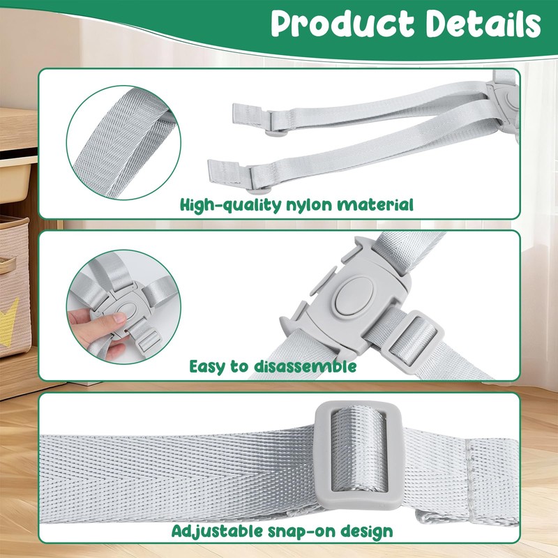 High Chair Straps Replacement Compatible for gracos Highchairs and Most