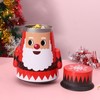 Christmas Candy Iron Box Roly Poly Design Santa Claus Snowman