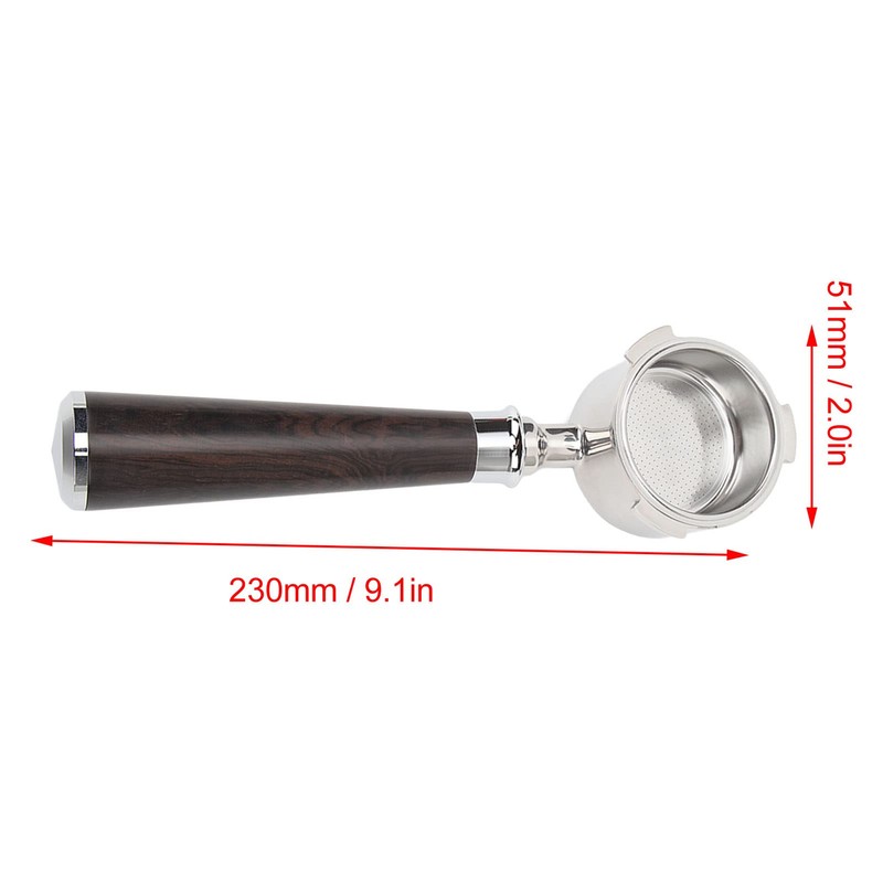 51mm Coffee Bottomless Porta Filter, 51mm 3 Ear Porta Filter