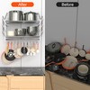 VyGrow 28 Inch Pot Rack Wall Mounted, 2 Tier Pots