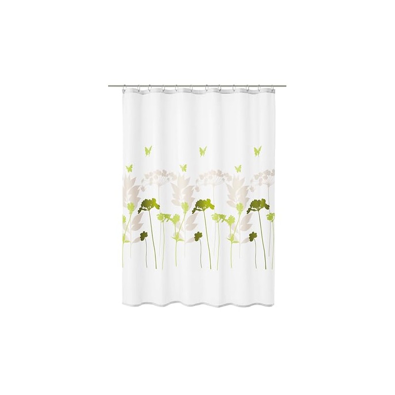 Kleine Wolke Shower Curtain, Polyester, Green, Barcelona